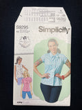 2021 Simplicity 9295 Sewing Pattern - Adult Blouses FACTORY FOLDED