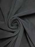 1 YD Polyester Brushed Stretch Twill - Black
