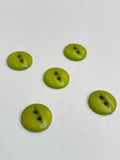 Buttons Plastic Set of 5 - Green