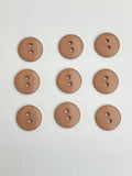 Buttons Plastic Set of 8 or 9 - Beige