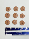 Buttons Plastic Set of 8 or 9 - Beige