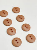 Buttons Plastic Set of 8 or 9 - Beige