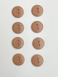 Buttons Plastic Set of 8 or 9 - Beige