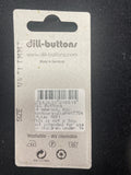 Button Plastic Set of 5 Vintage - Black or White