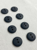 Button Plastic Set of 8, 9 or 12 - Matte Black
