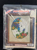 1982 Crewel Kit Vintage - 2 Unicorns and Flowers