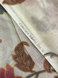 Cotton/Poly Voile - Multicolored Flowers on Ecru