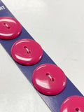 Button Plastic Set of 4 - Hot Pink