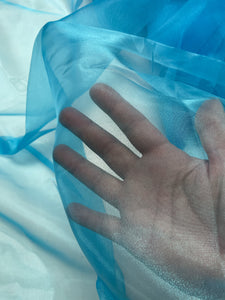 Polyester Organza - Turquoise Blue