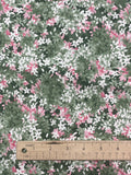 2002 Quilting Cotton - Flowers in Pinks, Greens, and White