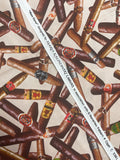 1 YD Quilting Cotton - Cigars on Beige