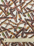 1 YD Quilting Cotton - Cigars on Beige