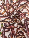 1 YD Quilting Cotton - Cigars on Beige
