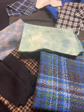 Wool Scraps Remnant Mystery Bundle - Various Colors and Weaves 1 POUND