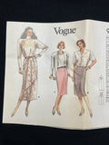 1980's Vogue 9974 Sewing Pattern - Women's Skirts FACTORY FOLDED