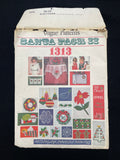 1970's Vogue 1313 Sewing Pattern - Christmas Embroidery Transfers FACTORY FOLDED
