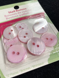 Buttons Shell Set of 12 - Pink