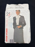 1985 Stitch 'n Save 2174 Sewing Pattern - Women's Jacket and Skirt FACTORY FOLDED