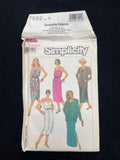1986 Simplicity 7552 Sewing Pattern - Women's Dress Jacket FACTORY FOLDED