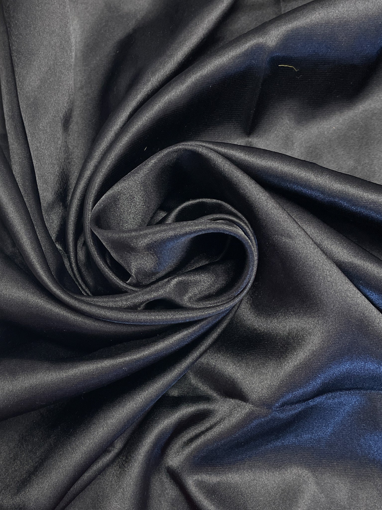 3 3/8 YD Polyester Satin - Black