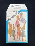 1984 Simplicity 6408 Sewing Pattern - Adult Dresses FACTORY FOLDED
