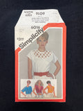 1983 Simplicity 6016 Sewing Pattern - Adult Tops FACTORY FOLDED