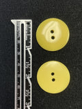 Buttons Plastic Set of 2 - Yellow