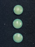 Button Plastic Set of 3 Vintage - 5/8" Ombre Teal Green