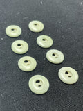 Button Plastic Set of 8 Vintage - 3/4" Pale Mint Green