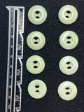 Button Plastic Set of 8 Vintage - 3/4" Pale Mint Green