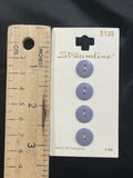 Button Plastic Set of 4 - Purple, Peach, Off White or Yellow