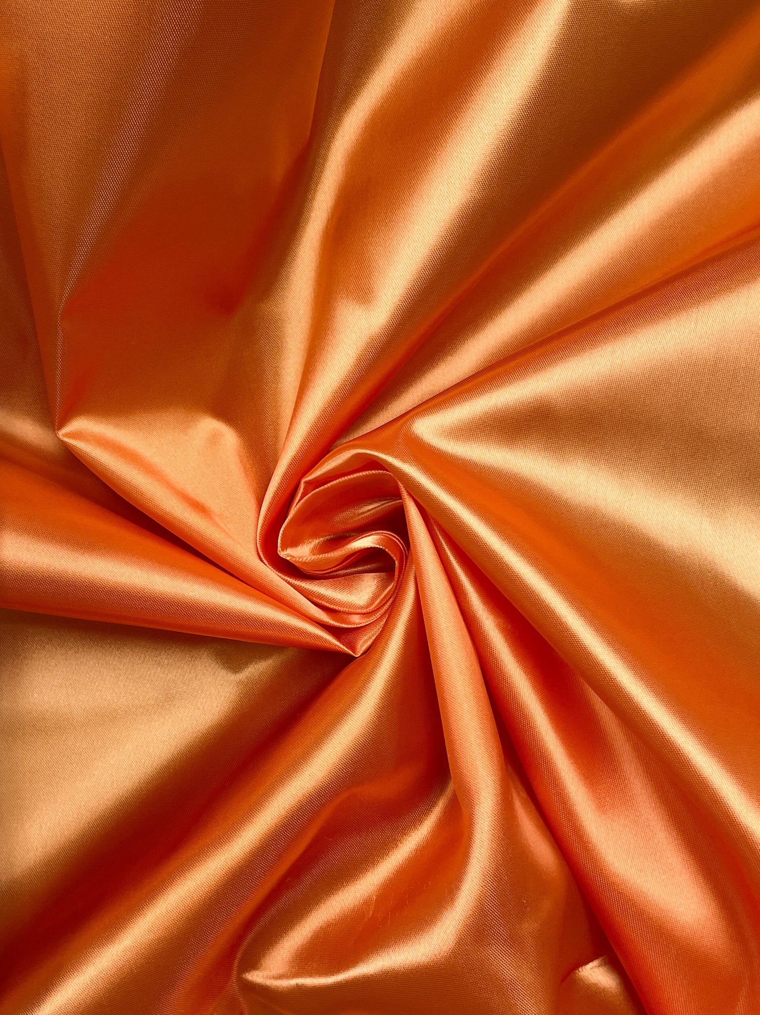 Polyester Satin Vintage - Persimmon Orange