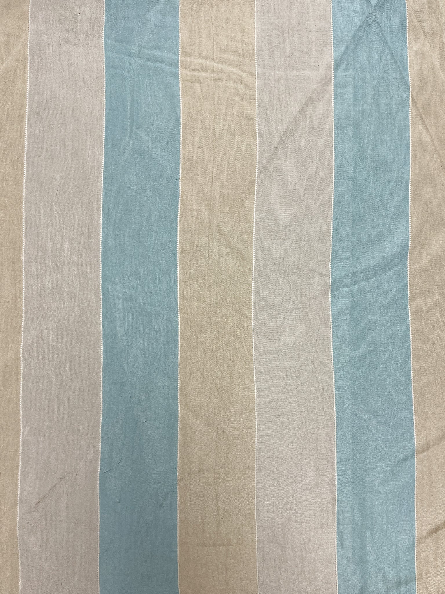 Nylon Yarn-Dyed Stripes - Aqua, Cream and Off White