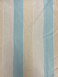 Nylon Yarn-Dyed Stripes - Aqua, Cream and Off White
