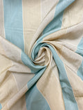 Nylon Yarn-Dyed Stripes - Aqua, Cream and Off White