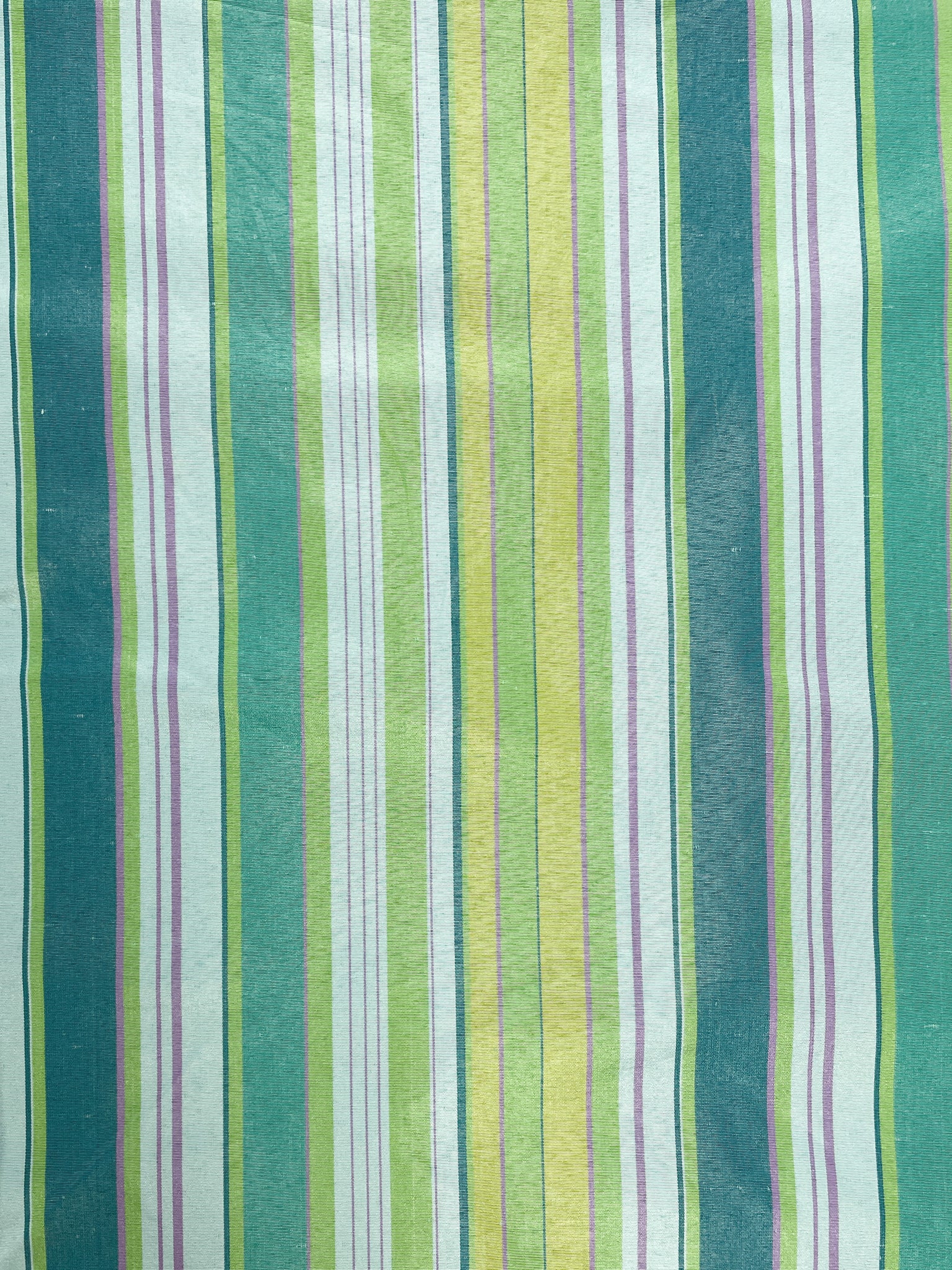 4 3/8 YD Nylon Taffeta Yarn-Dyed Stripes - Aqua, Teal, Green and Purple