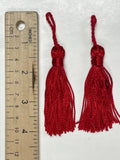 SALE Tassels Set of 2 - Red