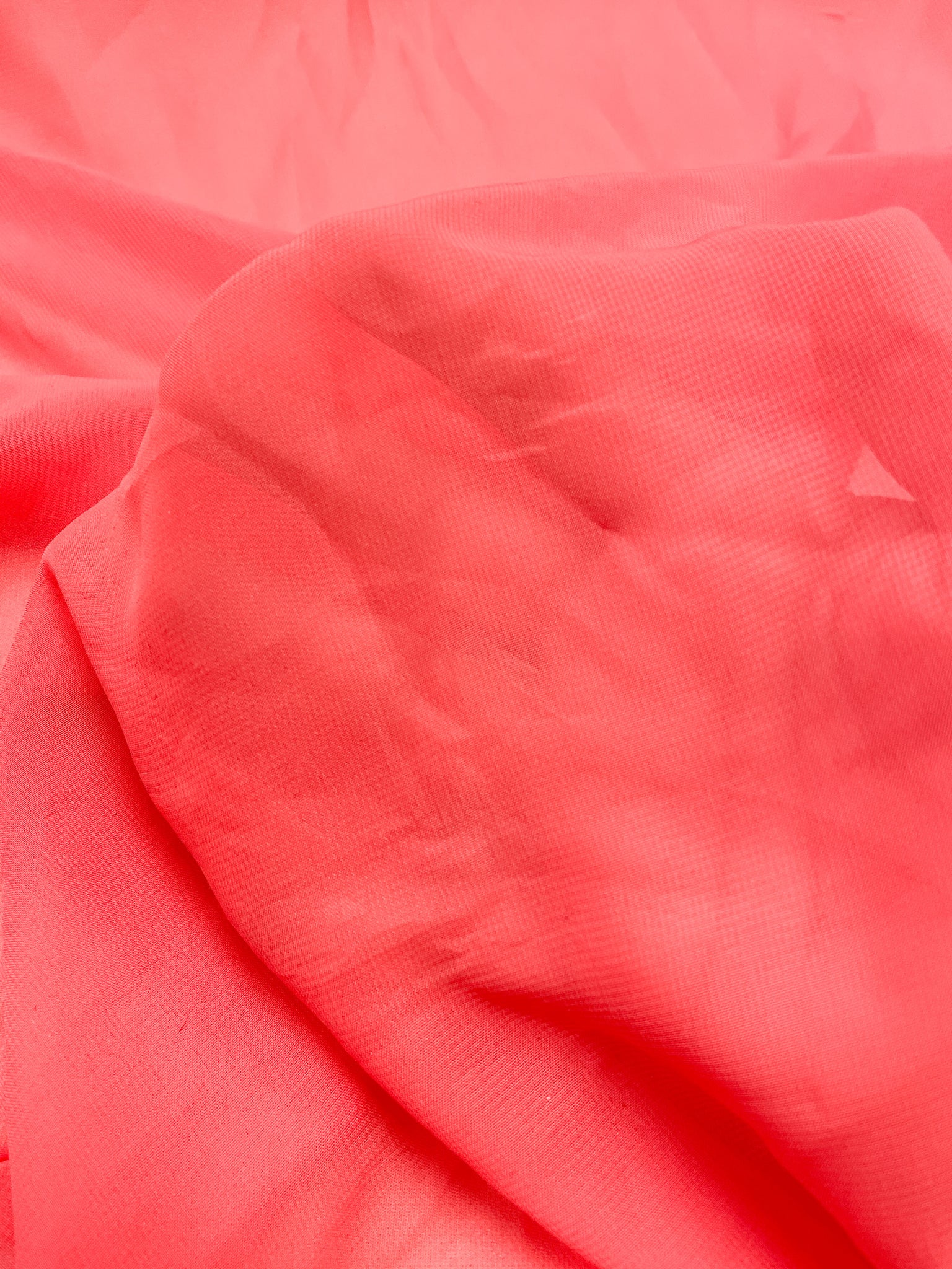 Nylon Chiffon - Bright Cantaloupe Orange