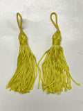 Tassels Set of 2 - Acid Yellow