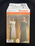 2006 Simplicity 4055 Sewing Pattern - Regency Dresses and Sash FACTORY FOLDED