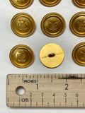 Buttons Shank Metal 7/8" - Brass Colored