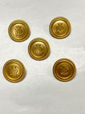 Buttons Shank Metal 7/8" - Brass Colored