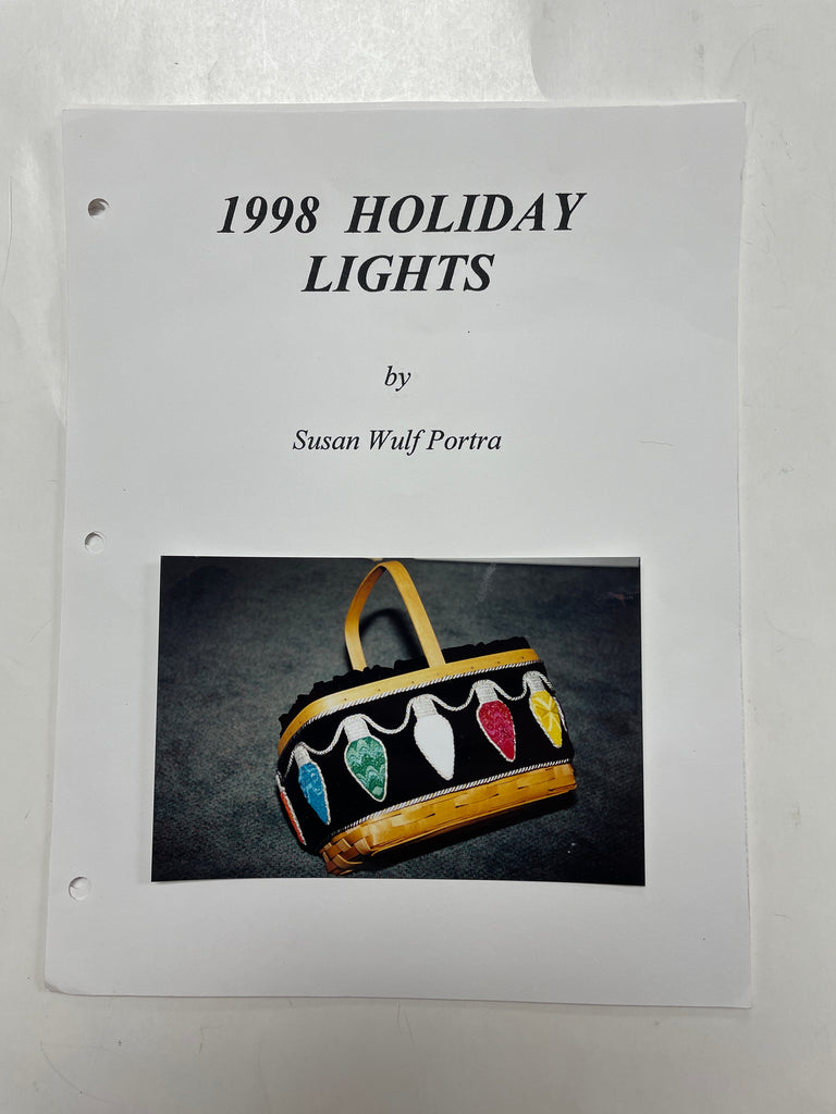 Needlework Pattern and Canvas - Christmas Lights Embroidery