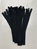 SALE Zippers 7" Coil - Black