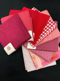 Quilting Cotton Mystery Fat Quarter Bundle - Pinks and Reds
