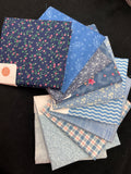 Quilting Cotton Mystery Fat Quarter Bundle - Blues