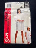 1994 Stitch n Save 7035 Sewing Pattern - Adult Shirtjacket and Dress FACTORY FOLDED