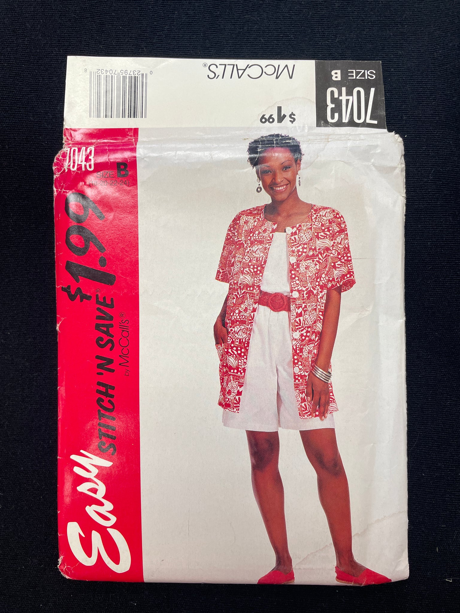 1994 Stitch n Save 7043 Sewing Pattern - Adult Tops and Culottes FACTORY FOLDED