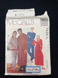 1994 McCall's 7428 Sewing Pattern - Adult Robe and Pajamas FACTORY FOLDED