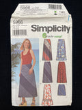 2002 Simplicity 5966 Sewing Pattern - Adult Skirts FACTORY FOLDED